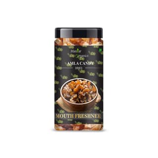 Manzar Organics Amla Candy - Dried Mouth Freshener Jar 150gm