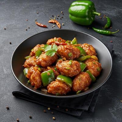 Green Pepper Chilli Chicken