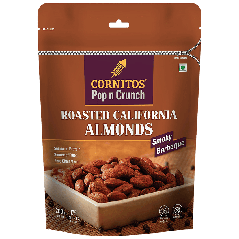 Cornitos Pop N Crunch Roasted California Almonds, 200 G