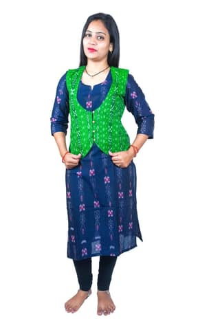 GHL � GUENDICHA HAAT LLP Sambalpuri Certified Handloom Women's Pure Cotton Jacket