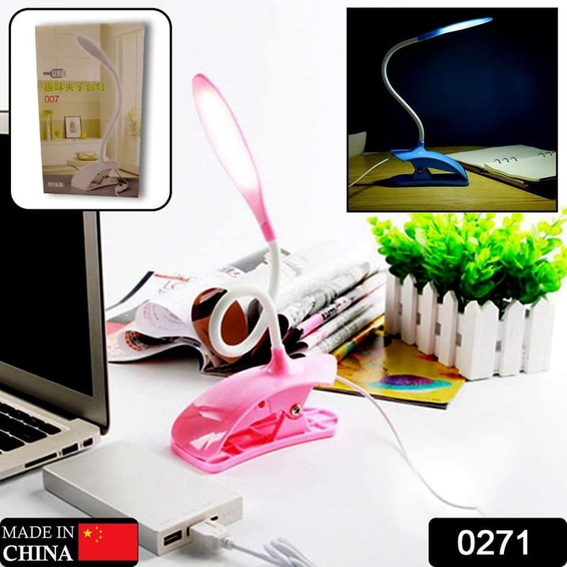 Desk Lamp Adjustable Gooseneck USB Rechargeable 3 modes of Lighting, Reading Lamp for Dorm White, Study Desk lamp Suitable for Girls College Bedroom Reading view 2