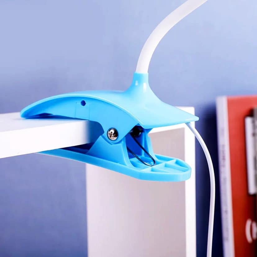 Desk Lamp Adjustable Gooseneck USB Rechargeable 3 modes of Lighting, Reading Lamp for Dorm White, Study Desk lamp Suitable for Girls College Bedroom Reading view 7