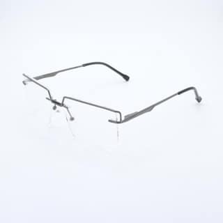 Lensoz Elite X Luxe Rimless Geometric 2 - Narrow - Gunmetal
