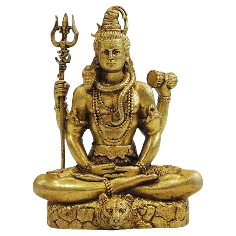 Brass Shiv Ji Idol Statue | Lord Shiva Puja Showpiece, Height : 4 Inch (BSMAS1734 X) view 2