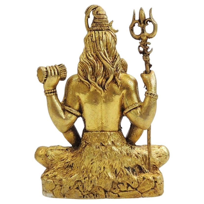 Brass Shiv Ji Idol Statue | Lord Shiva Puja Showpiece, Height : 4 Inch (BSMAS1734 X) view 3