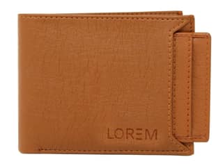 LOREM Removable Card Holder Bi-Fold Faux Leather 7 ATM Card Slots Wallet for Men-UF