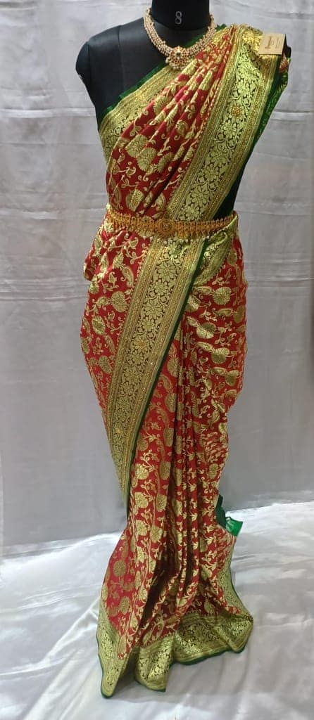 Bridal Banarasi Silk Saree view 2