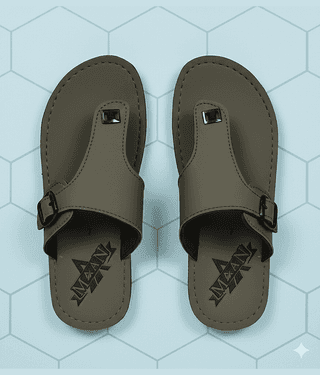 MAAN Grey Men's Thong Flip Flop