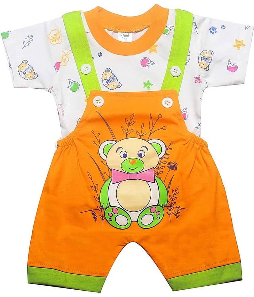 INFANT Unisex for Baby 100% Cotton Bodysuit ( Multi Color )