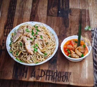 Chicken noodles