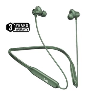 boA ANC Bluetooth Neckband with Mic, Type C Fast Charging, Magnetic Earbuds, HD Calling Mic, Stable Bluetooth Connectivity for Music Gaming Travel, Compatible with Android and iOS Devices