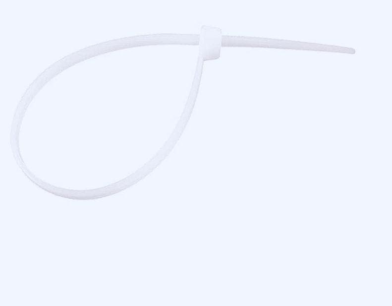 200 mm White Nylon Cable Tie PACK OF 100 PCS view 2