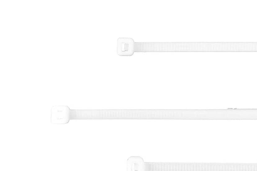 200 mm White Nylon Cable Tie PACK OF 100 PCS view 3