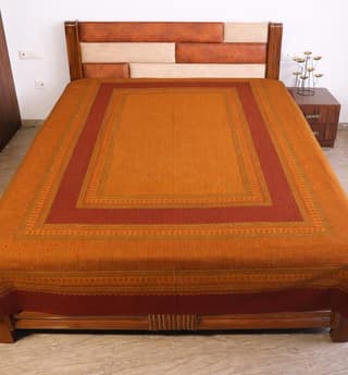 Hand Block Printed Bagh Cotton Double Bed Sheet