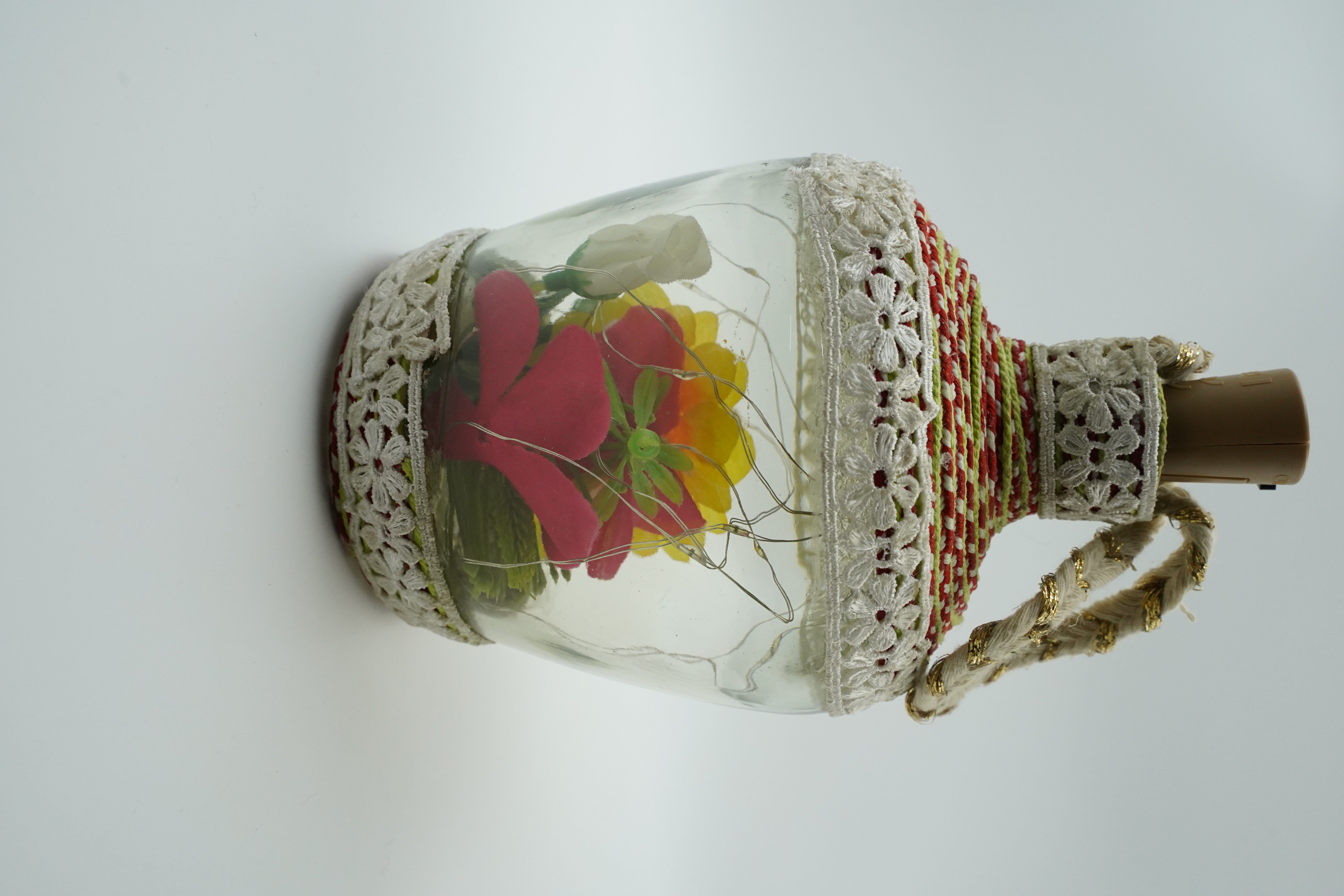 Handcrafted Decorative Bottle Art for Home and Office Decoration view 2