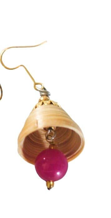 Bamboo Earring view 2