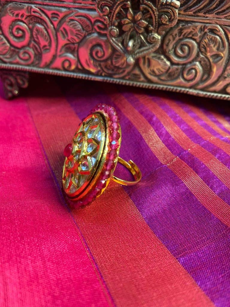 Chandrika Kundan Ring view 3