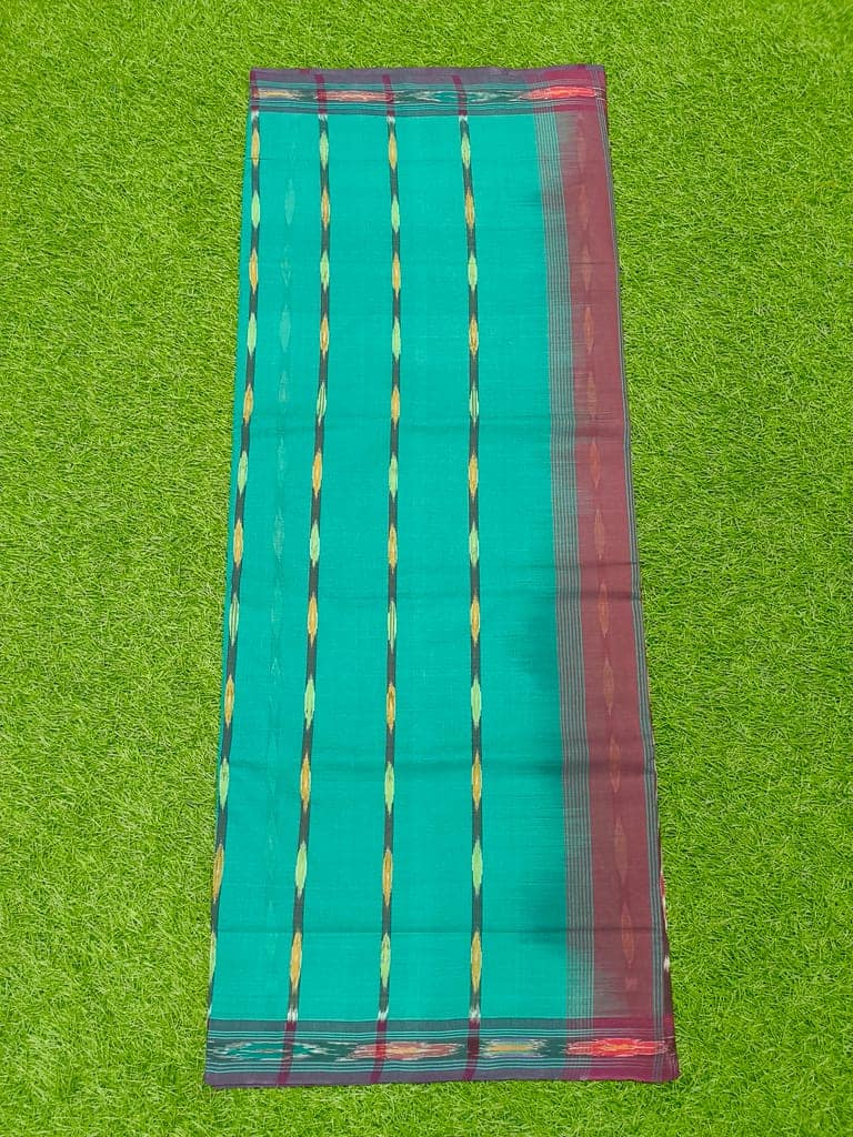 KJ PURAM HANDLOOMS COTTON TIE AND DIE SAREE view 2