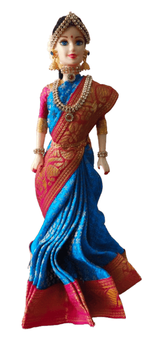 Traditional Indian Decorative Saree Doll
