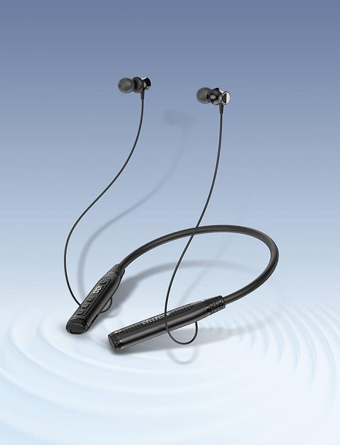 Cellecor BS-6 Wireless Neckband with 90 Hours Play Time and LCD Display Bluetooth view 5