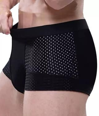 mens dot net briefs Pack of 1 Lycra Trunks For Men's ( Black )