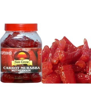 Sun Grow MOTHERMADE Home Made, Hand Made Organic Carrot Murabba, Palm Good for Blood Circulation Pickle 1 kg