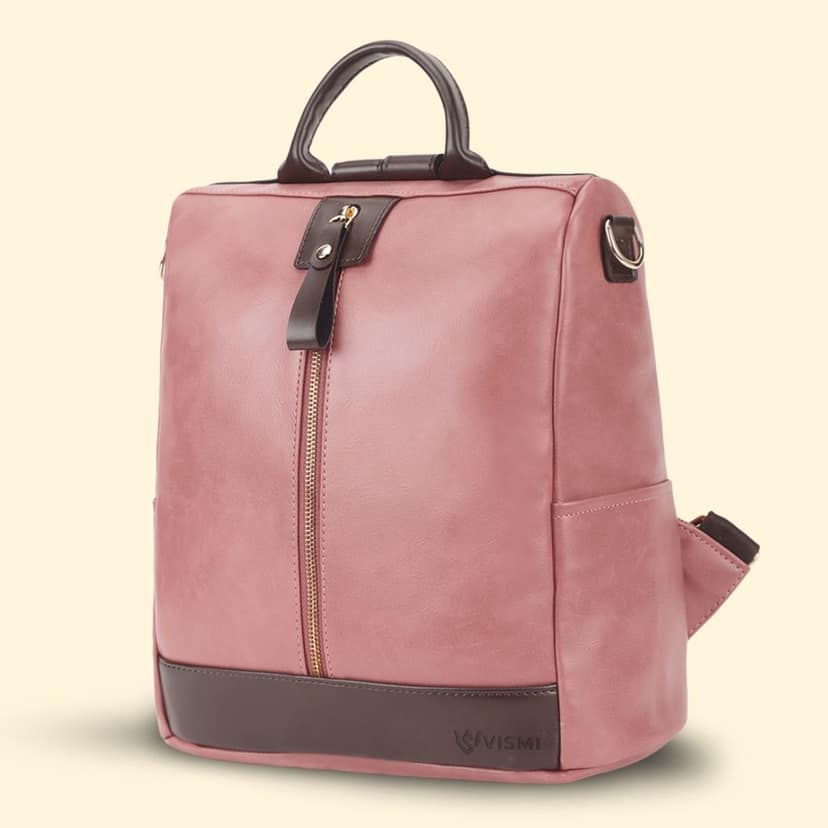 VISMIINTREND Women Backpack for Office Use Upto 13 Inch Laptop | Stylish Backpack Bag | Travel | School | College | Office Use | Anti Theft Convertible Backpack view 8