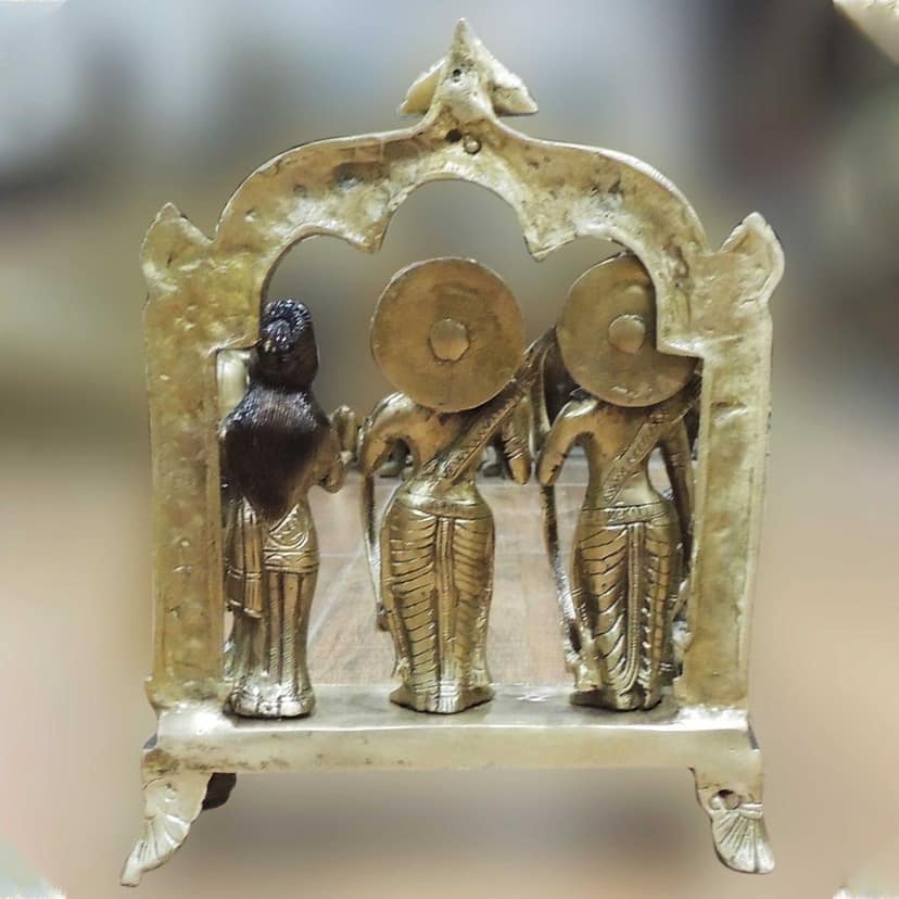 Brass Ram Darbar Decorative Statue | Religious Brass Showpiece, Height : 13 Inch (BSMAS1560 A) view 3