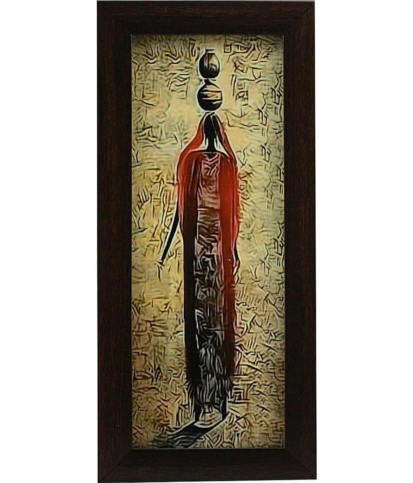 Indianara - Folk Art Painting With Frame view 2