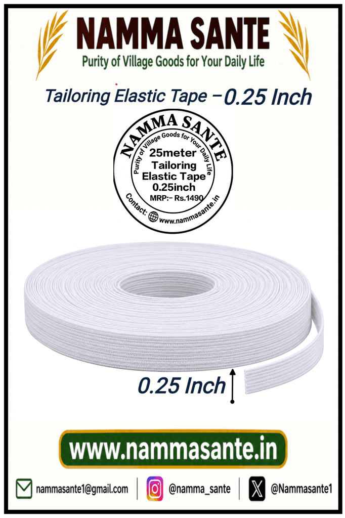 0.25inch Tailoring Elastic Tape view 5