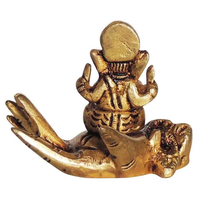 Brass Showpiece Ganesh Ji God Idol Statue (BSMAS1398 C) view 3