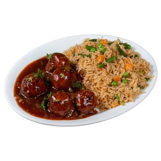 Fried Rice and Manchurian Combo (Dry or Gravy)
