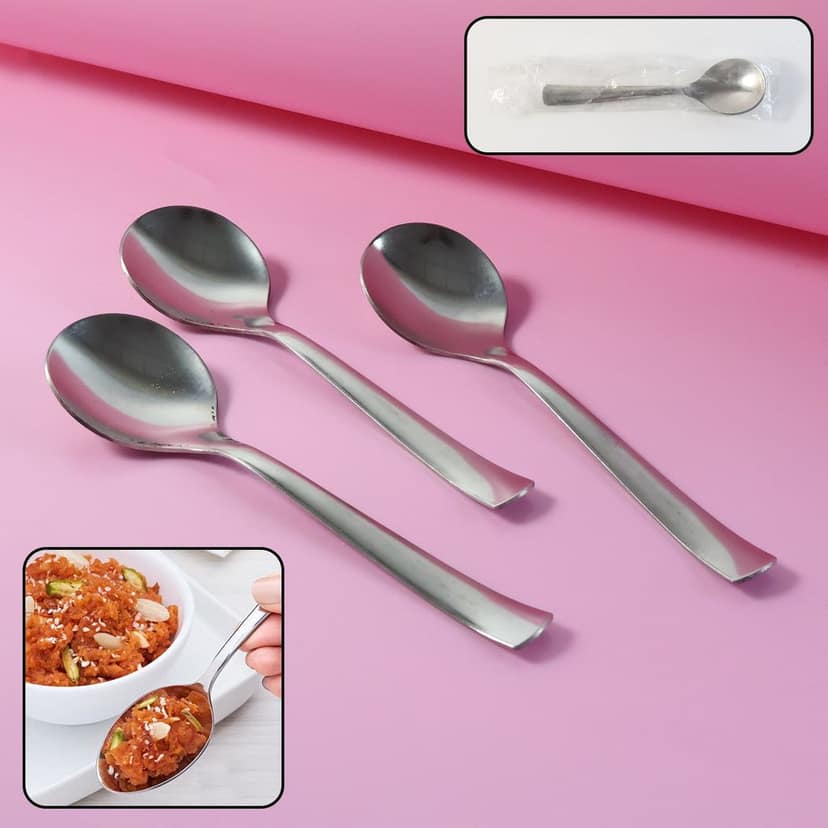 Dining Spoons Set of 3 – Rust-Resistant & Easy to Clean view 2