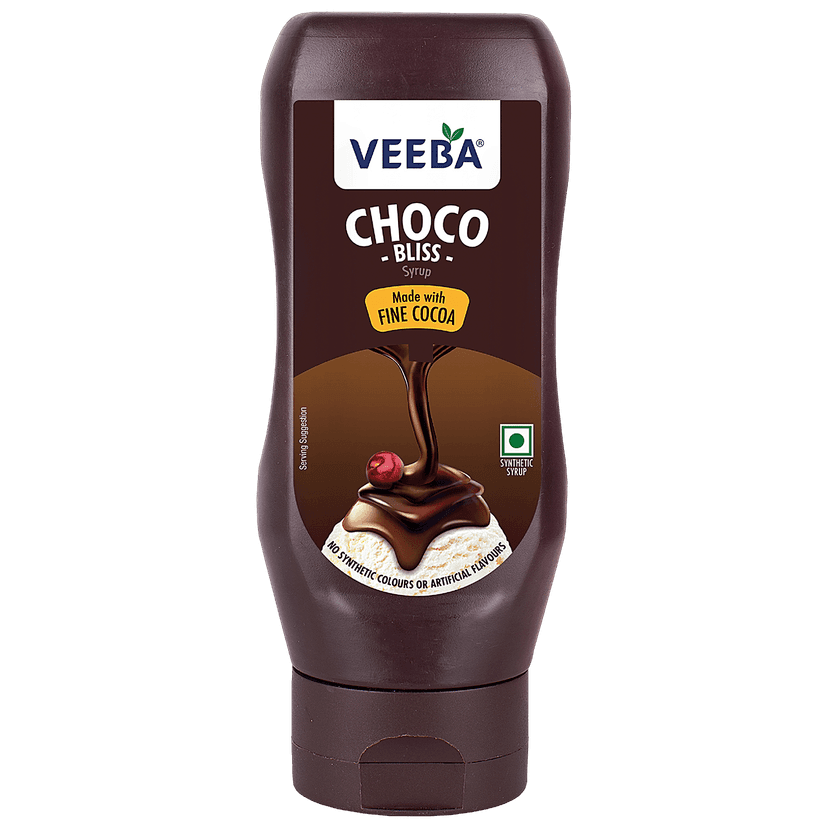 Veeba Choco Bliss Syrup - No Synthetic Colours & Artificial Flavours, 380 G view 2