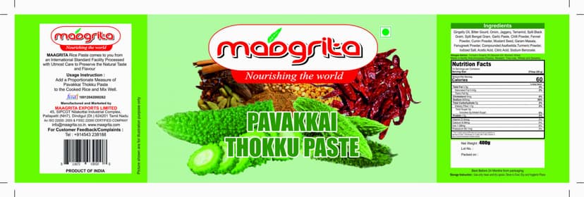 PAVAKKAI THOKKU PASTE