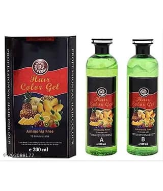 WRIXTY Fruit Vinegar Hair Colour Gel Black Instant Smooth Hair Natural Shine Grey Coverage Formula