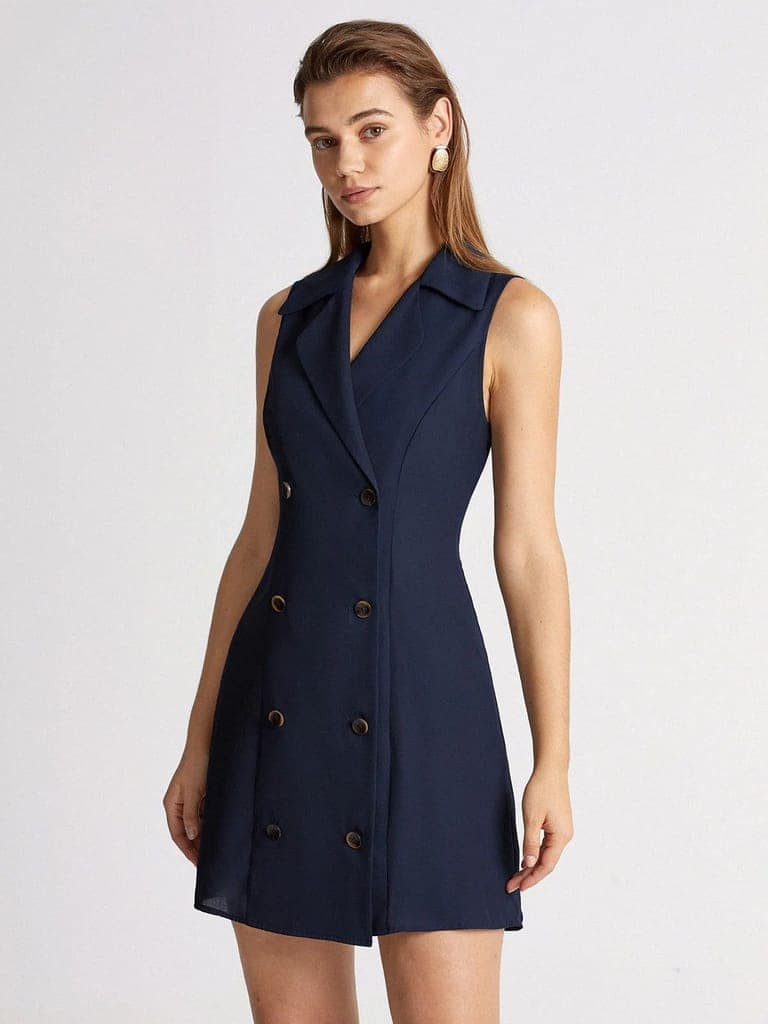 Elchic Sleeveless Blazer Mini Sheath Dress view 3