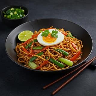 Egg Hakka Noodles