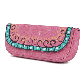 Tisser Premium Pink Handmade Sunglass Cover with Elegant Artisan Design for Safe Eyewear Storage