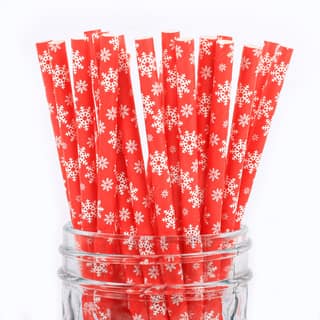 Christmas Theme Paper Straws