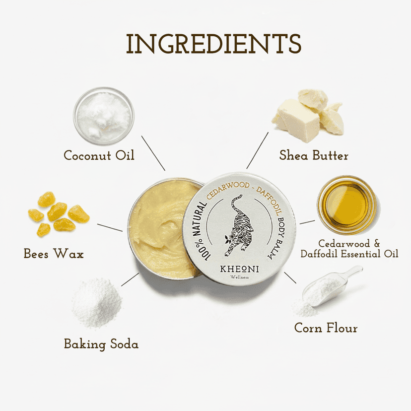 100% Natural Cedarwood - Daffodil Body Balm view 3