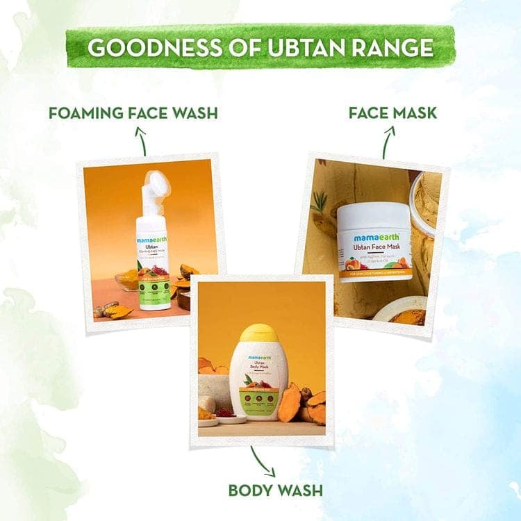 Mamaearth Ubtan Foaming Face Wash With Brush With Turmeric & Saffron For Tan Removal (150ml) view 4