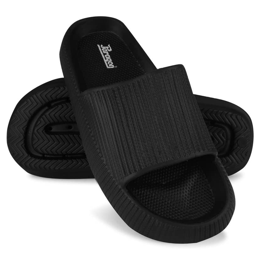 Paragon Everyday Comfort Lightweight, Durable, Waterproof Slides for Men with Modern Weave Design and Extra Sole Support | Casual Slider Sandals for Men view 5