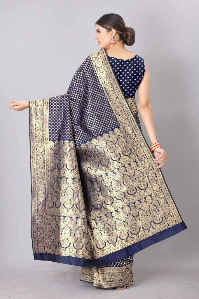 Designer Heavy Weaving Work Banarasi Silk Saree view 3