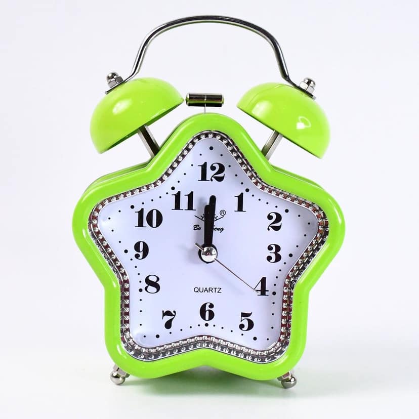 Mini Cute Alarm Clock Small Kids and Students (Mix Design & Color / 1 Pc) view 5