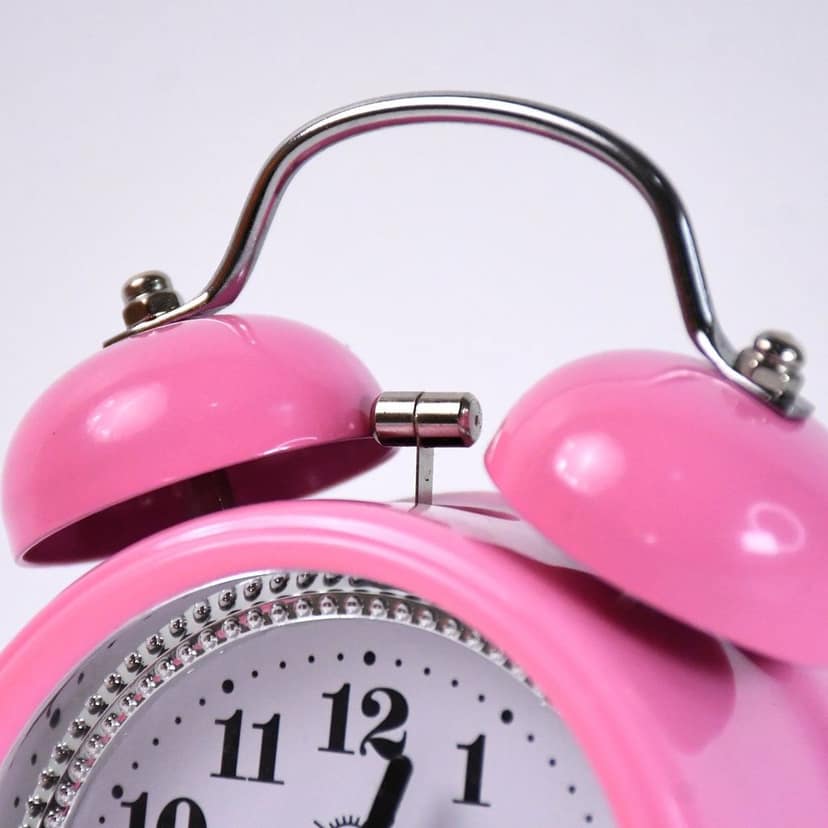 Mini Cute Alarm Clock Small Kids and Students (Mix Design & Color / 1 Pc) view 7