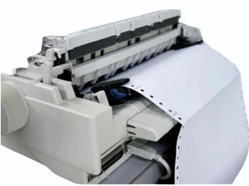 Dot Matrix Printer Paper Continuous Printer Paper, 10" x 12", White, Perforated Every 4 inch, 1000-Sheet 60 GSM view 6