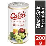 Catch Black Salt Sprinklers - Adds Flavour & Aroma, 200 G Can
