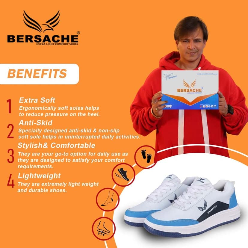 Bersache Sneaker, Loafers ,Casual With Extra Comfort Sneakers For Men's view 2