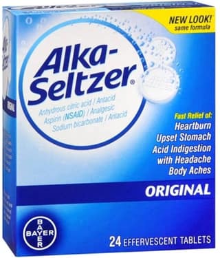 Alka Seltzer Original 24 Tablets Pack - Pain Relief ( Pack of 1 )